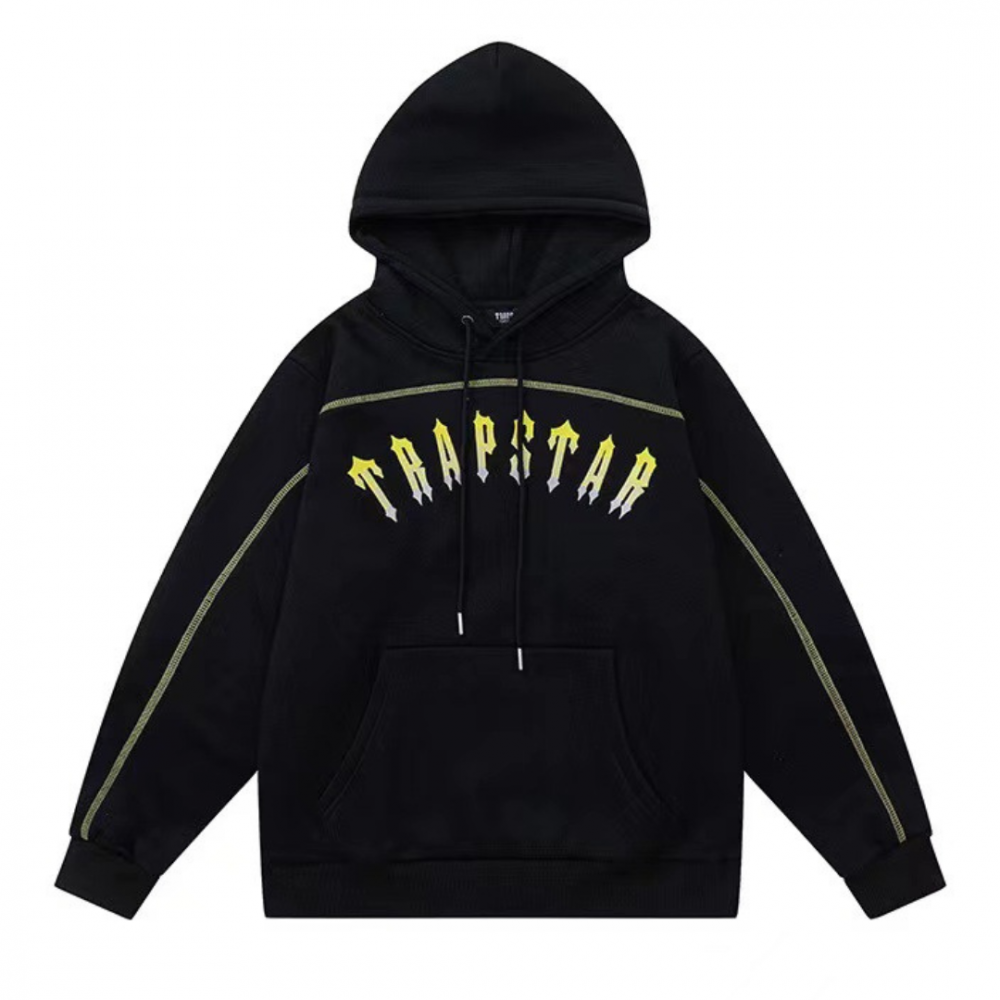 Moletom 'TRAPSTAR CENTRAL CEE BLACK/YELLOW' - STREET S7VEN