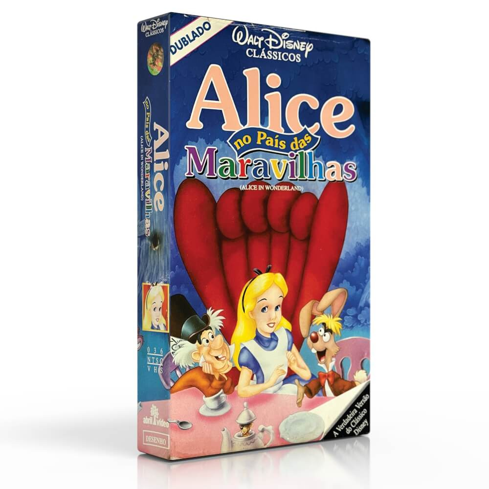 Alice no País das Maravilhas │Fita VHS - StudioVHS.tv│Fita VHS para Digital