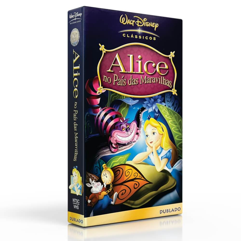 Alice no País das Maravilhas│Fita VHS - StudioVHS.tv│Fita VHS para Digital