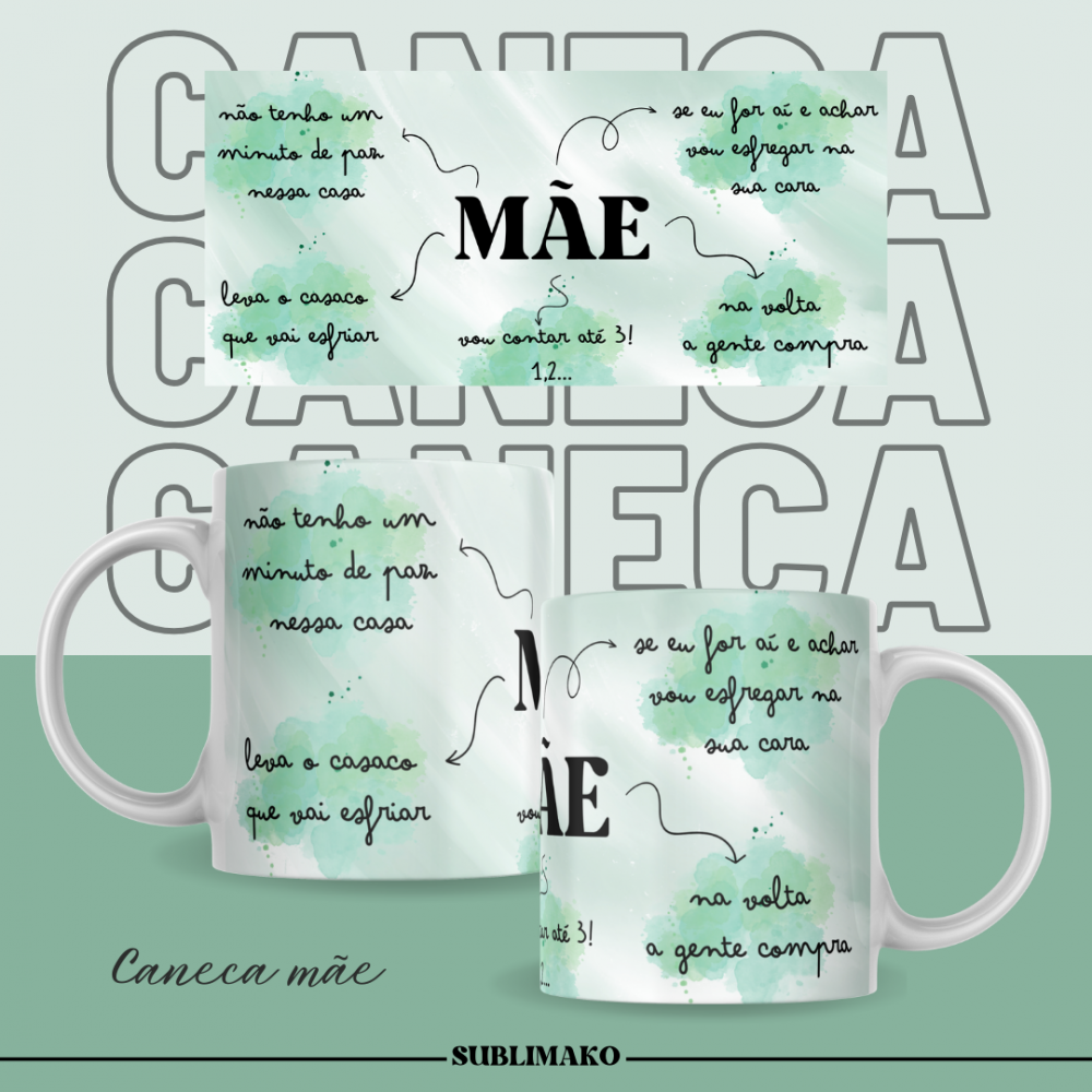 Caneca Personalizada - Frases de mãe | Sublimako - Sublimako ...