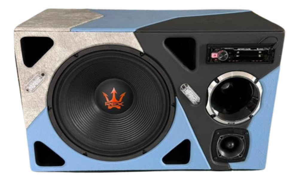 Caixa Residencial Completa Montada Casa Sitio Microfone Jbl