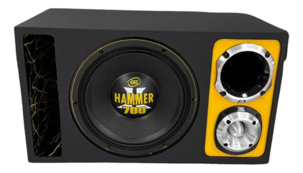 Caixa Som Automotiva Trio Hammer 700 12p Detalhada St400trio