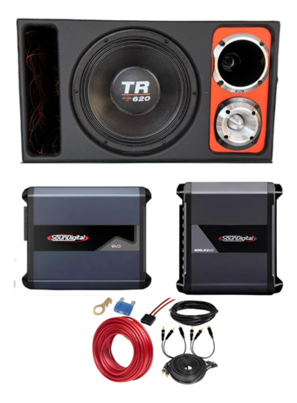 Caixa Trio 15 Completa Magnum 600 Jbl D305 St200 Sd800 Sd400