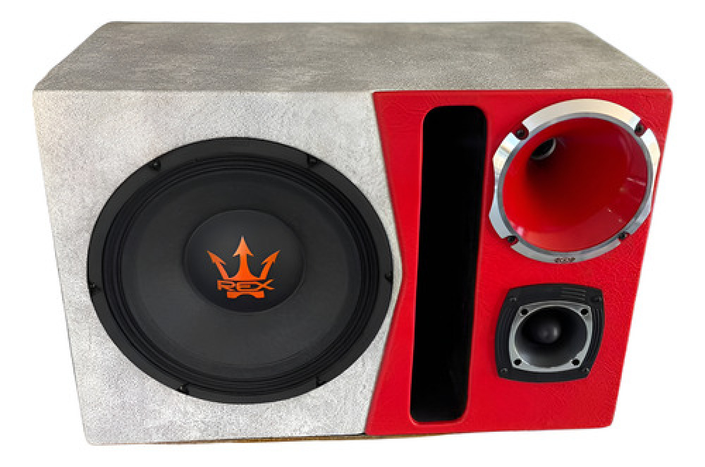 Caixa  Som Automotivo Trio 12p Rex Detalhada Super Tweeter