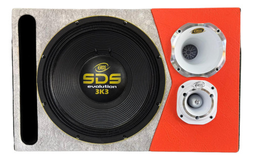 Caixa Trio Automotiva 15p Eros Sds 3k3 E405 Trio 2150w Forte