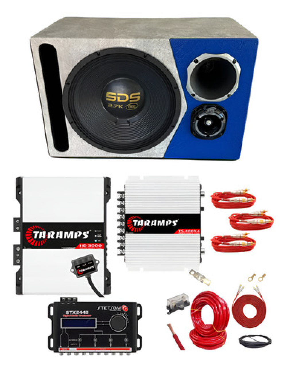 Caixa Trio Automotiva 15p Eros Sds2k7 C/ Modulos Completa