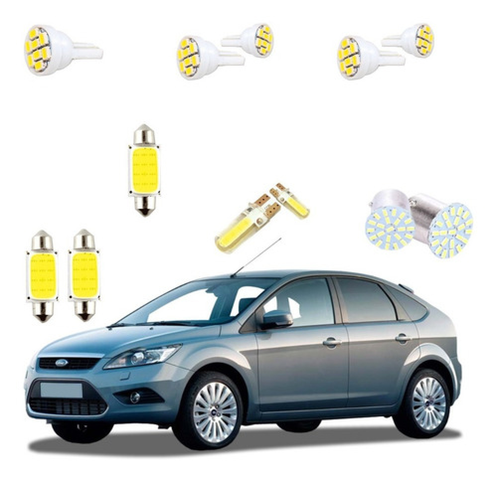 Kit Lâmpada  Leds Ford Focus 2009 A 2013