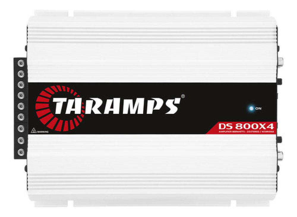 Modulo Amplificador Taramps Ds 800x4 2 Ohms Classe D 4 Canais 800w Rms Potencia Som Automotivo 2x400w Rms 4 Ohms Bridge Entrada Rca Fio Hpf Lpf Full Range Carro Camionete Picapes Suv Caixa Bob Branco