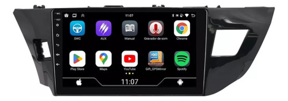 Multimidia Corolla 2014 A 2016 Gps Carplay 4gb/64gb Octacore