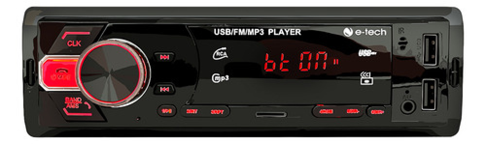 Som Automotivo E-tech Imports Light Com Usb Bluetooth E Leit