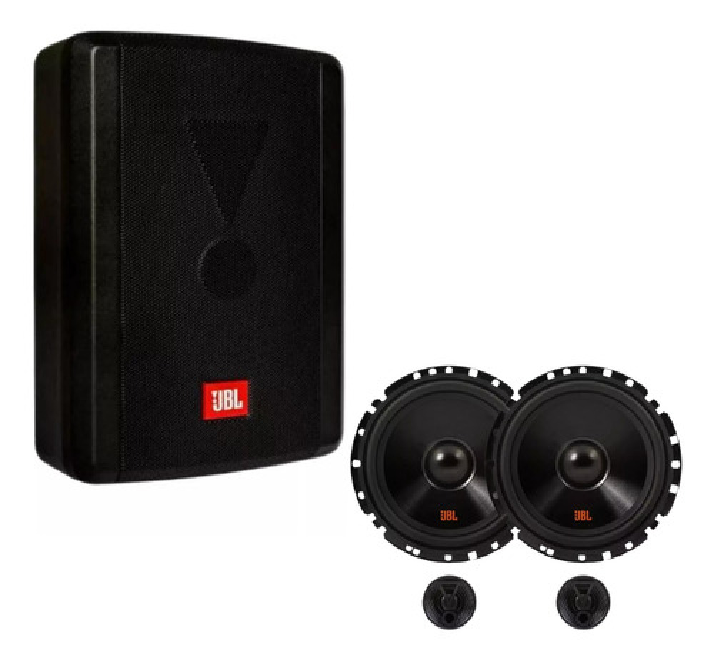 Som Interno 420w Caixa Sub 8 Jbl + Kit 2 Vias Jbl Flex 110w