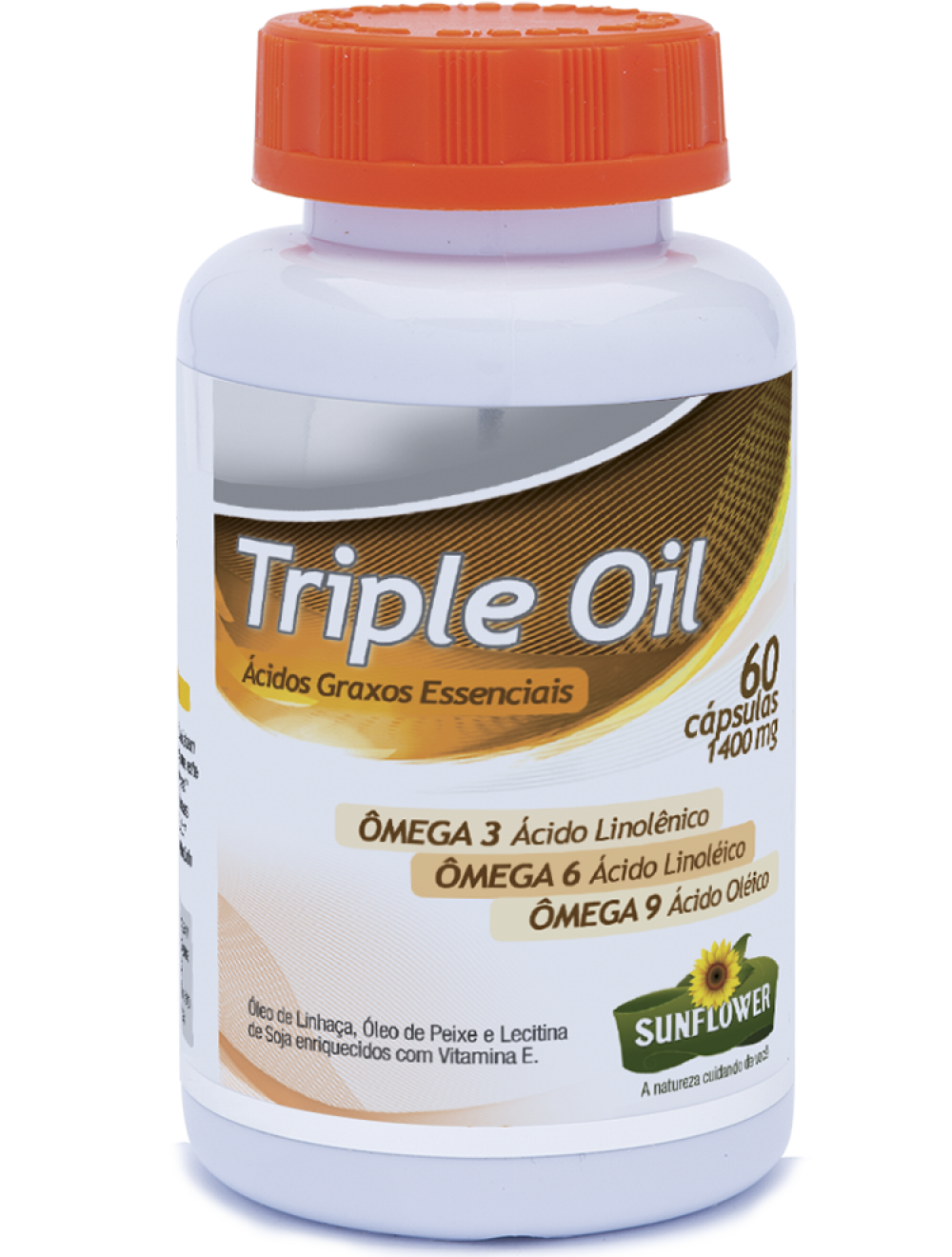 Triple Oil Ômega 3 6 9 60 caps 1.4g Tem Vida