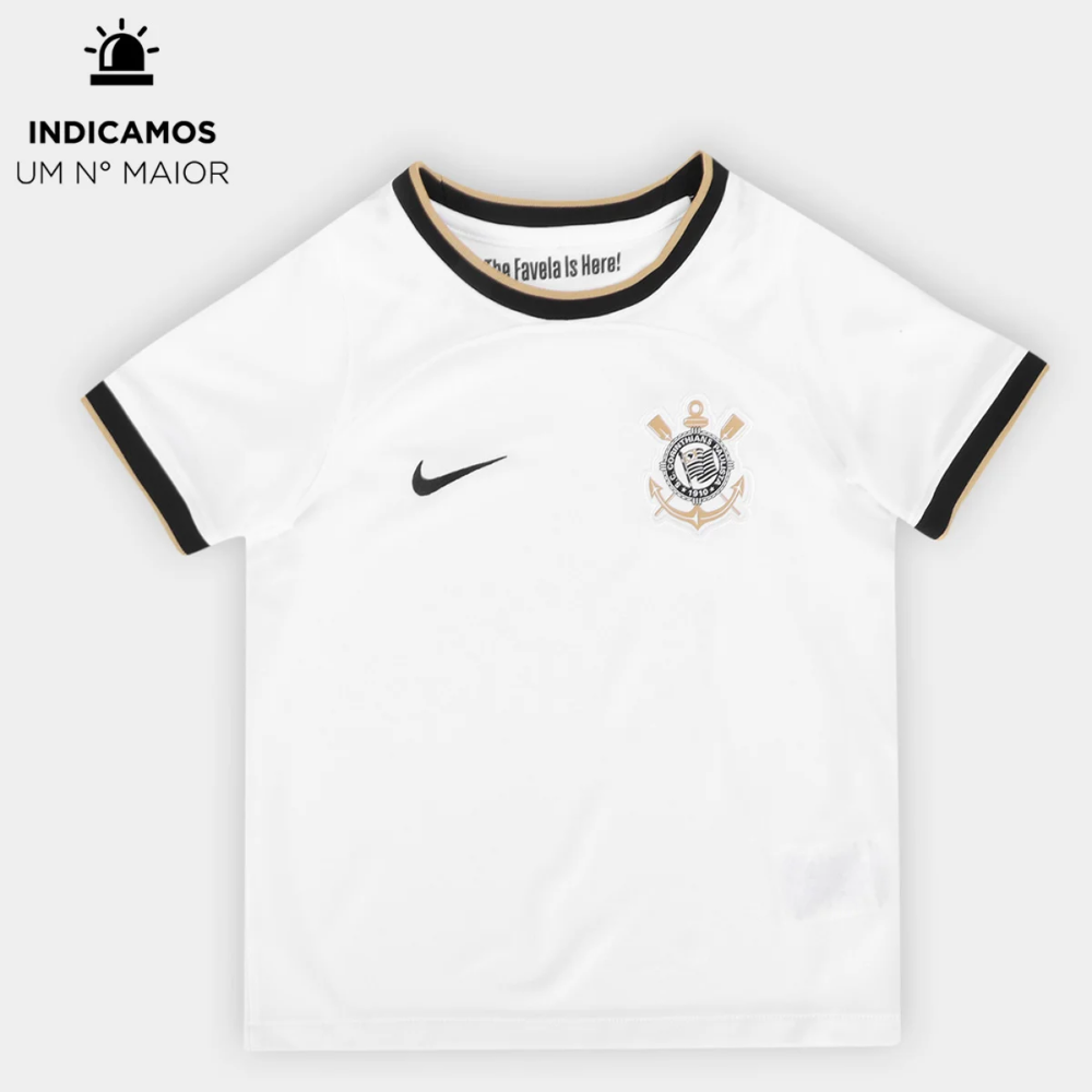Camisa Corinthians Infantil I 22/23 s/n° Jogador Stark