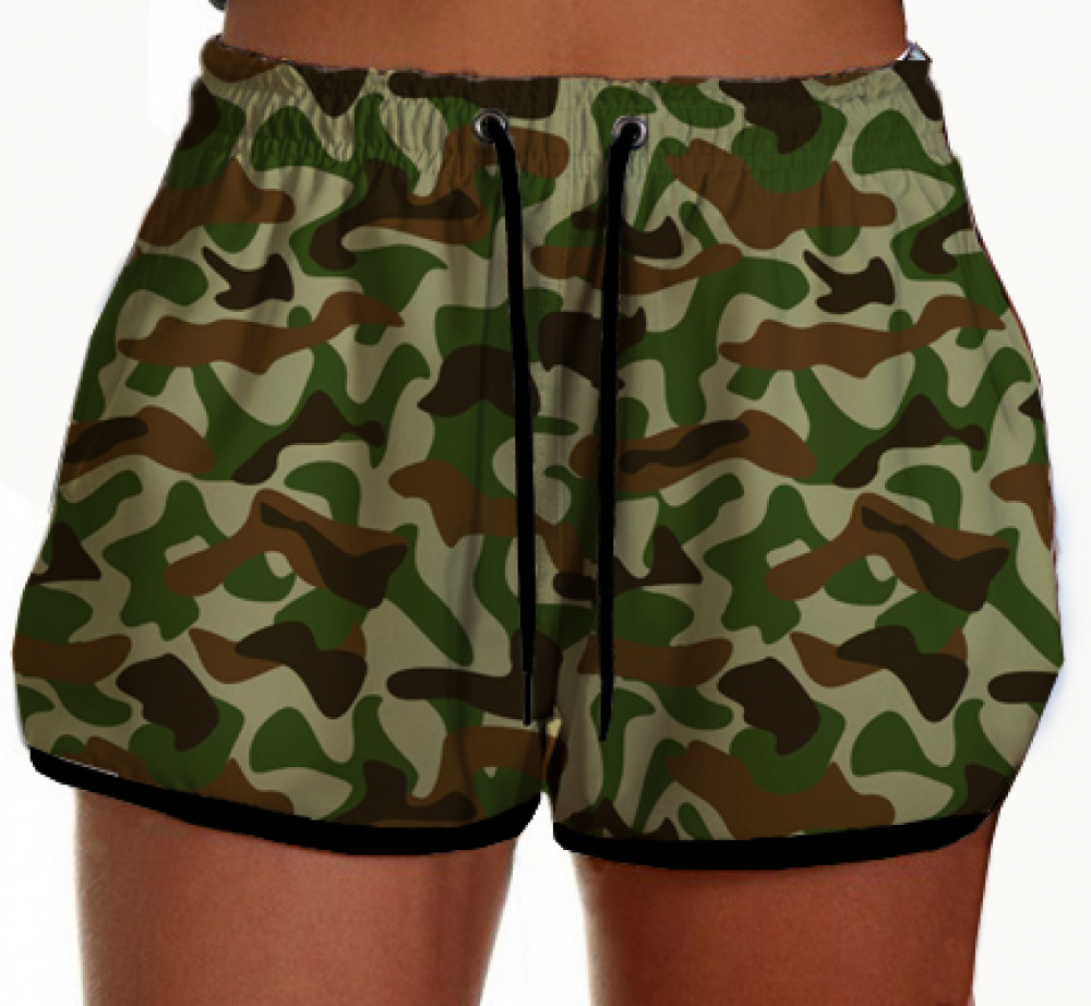 Short Feminino moda Praia Curto Tactel Estampa Cores Degarde Tsm