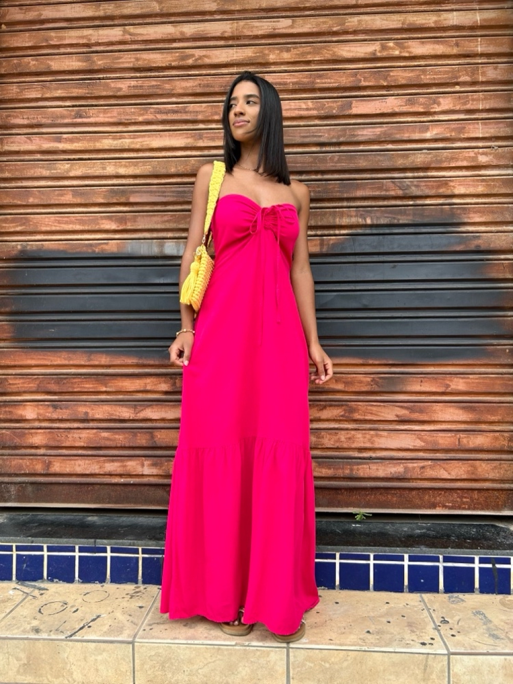 Vestido Maressa Rosa - TK MODAS
