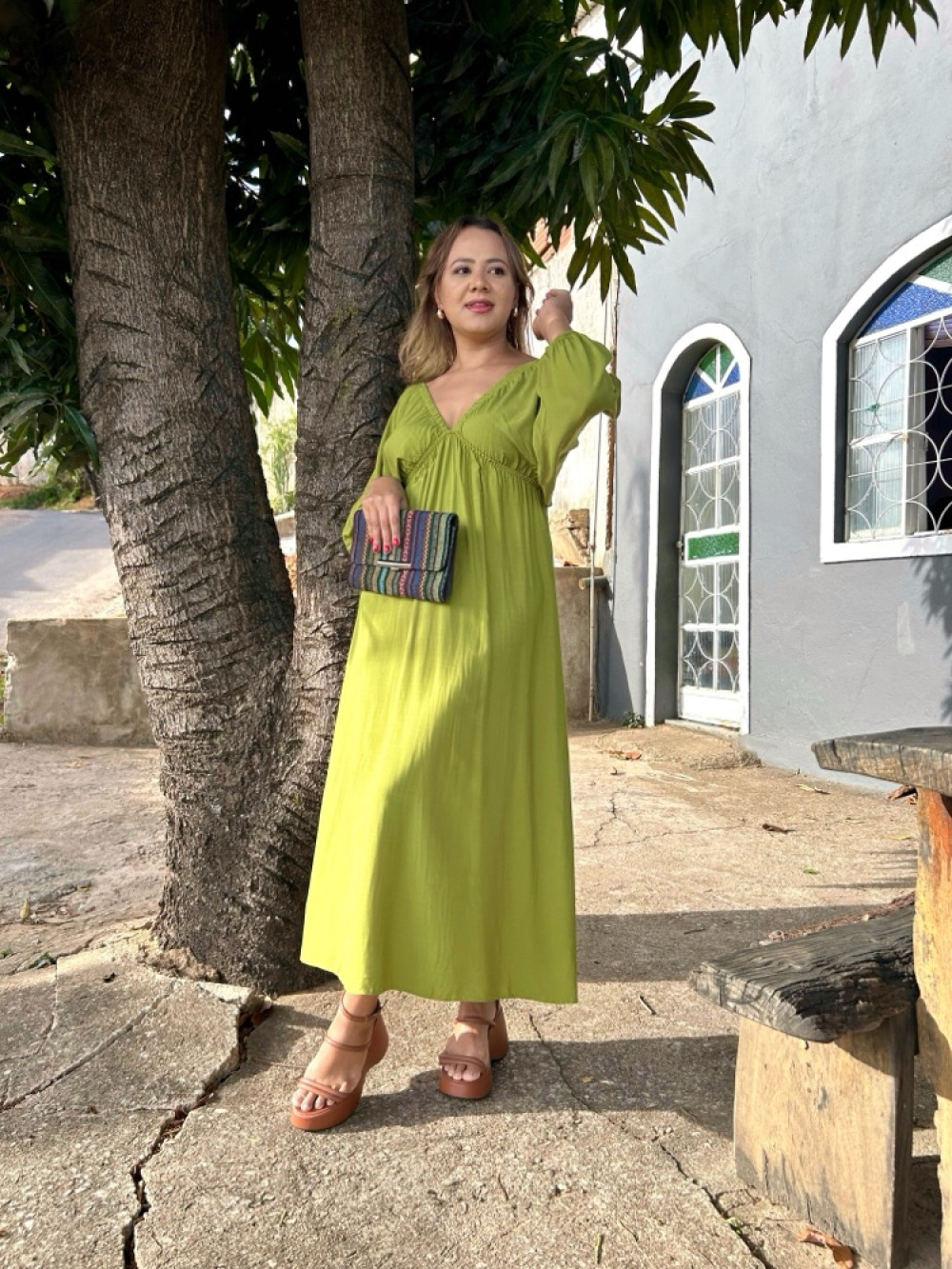 Vestido Morgana Longo Verde - TK MODAS