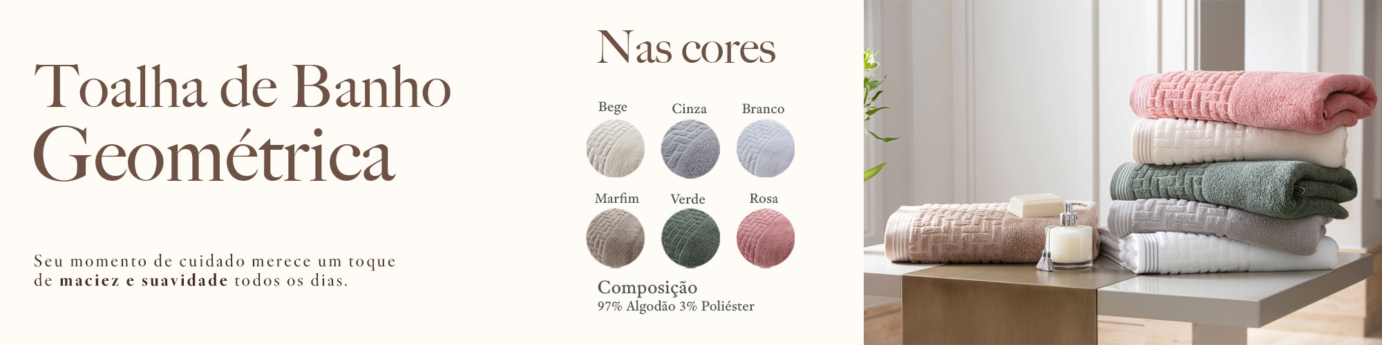 Home 4 - Toalhas de Banho Geométrica