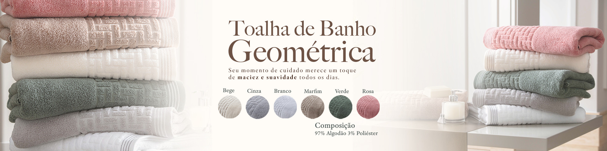 Home 4 - Toalhas de Banho Geométrica