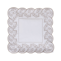 Almofada Avulsa Percal 400 Fios Algodão Andorra Branco/Caqui