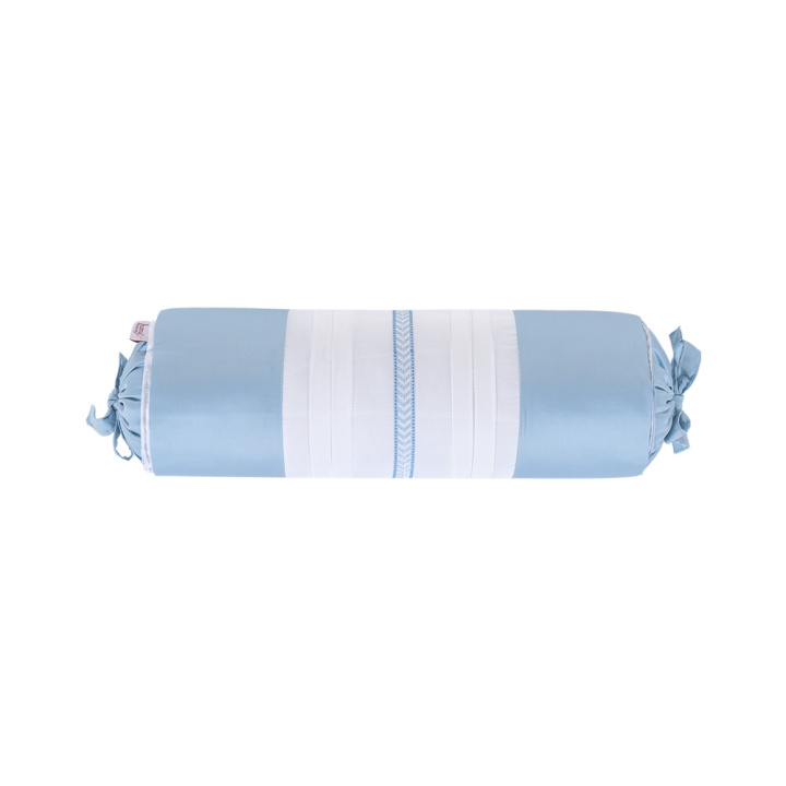 Almofada Rolo Avulso Percal 400 Fios Cordelli Azul