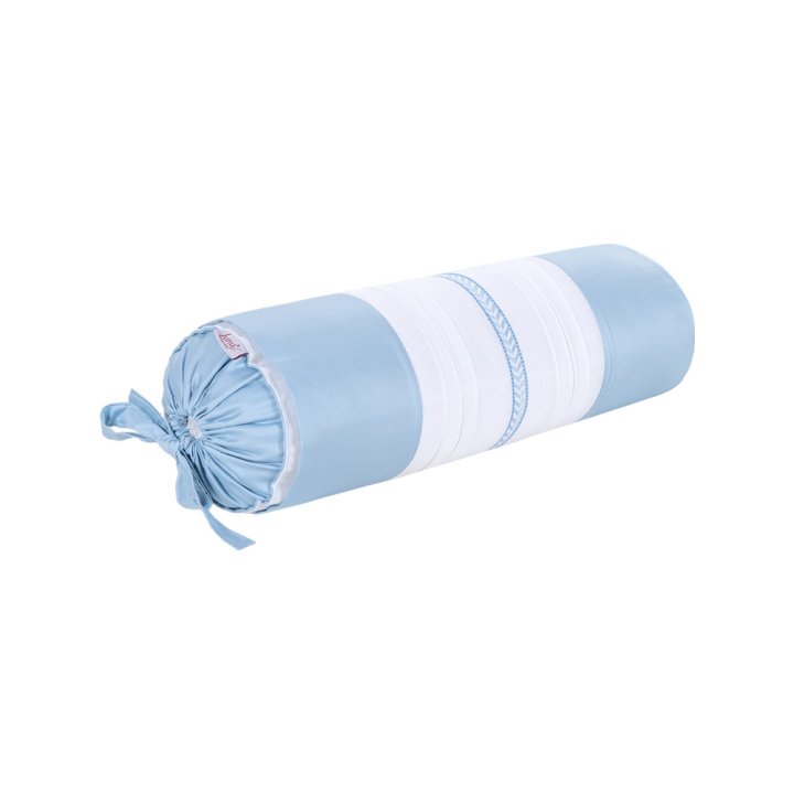 Almofada Rolo Avulso Percal 400 Fios Cordelli Azul