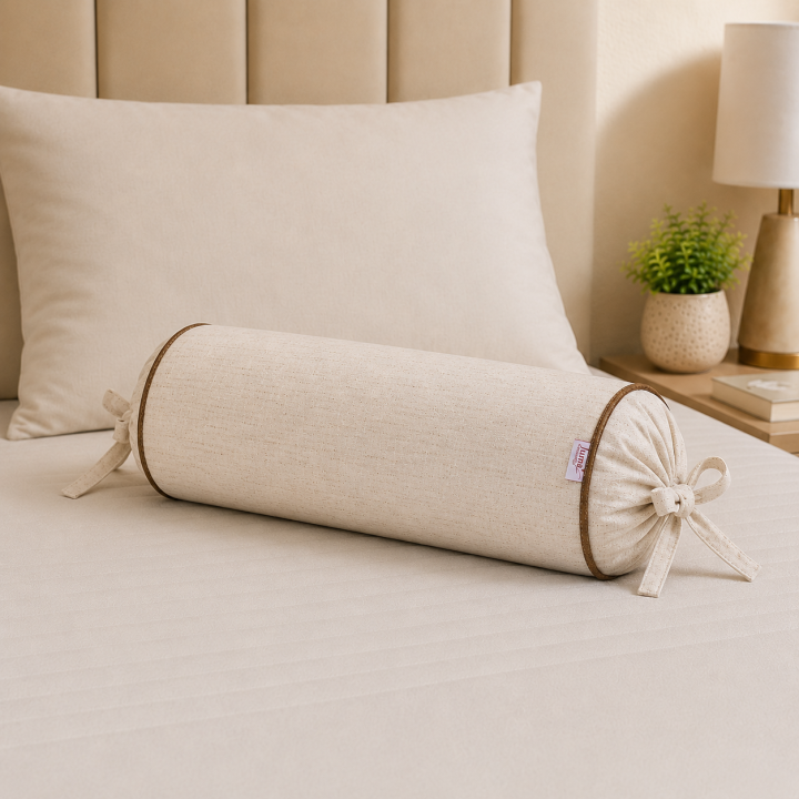 Almofada Rolo Casual Decor Linho