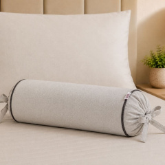Almofada Rolo Casual Decor Onix Cinza/Chumbo