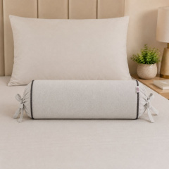 Almofada Rolo Casual Decor Onix Cinza/Chumbo