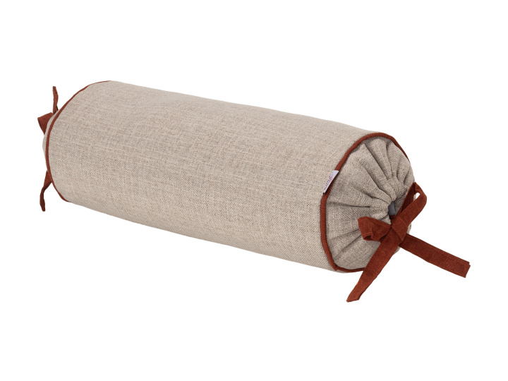 Almofada Rolo Casual Decor Quartzo Bege/Terracota