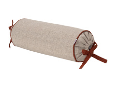 Almofada Rolo Casual Decor Quartzo Bege/Terracota