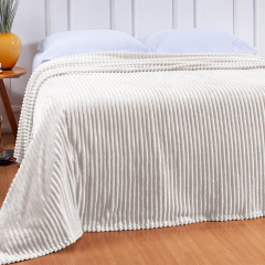 Cobertor 1 Peça Avulso CASAL Canelado Plus Off White