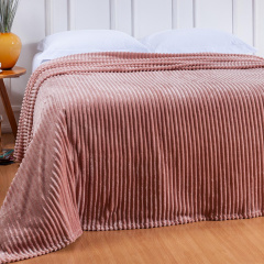 Cobertor 1 Peça Avulso CASAL Canelado Plus Rosê