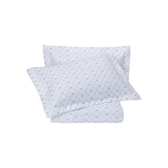 Cobre Leito 3 Peças KING Percal 230 Fios 100% Algodão Pontual - Branco