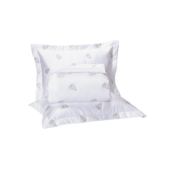 Cobre Leito 3 Peças QUEEN Percal 400 Fios 100% Algodão Imperial Branco