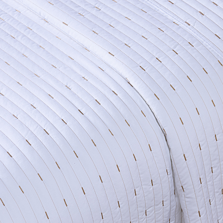 Cobre Leito QUEEN Dupla Face 200 Fios Hipercal Dacar Branco/Branco
