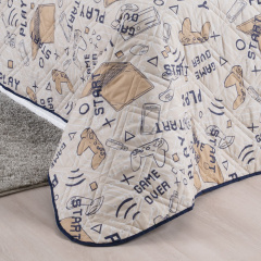 Cobre Leito Solteiro Dupla Face 200 Fios Hipercal 2 Peças Game