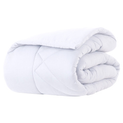 Edredom 1 Peça QUEEN Malha Fio Penteado 30/1 100% Algodão Top Line Basic Branco