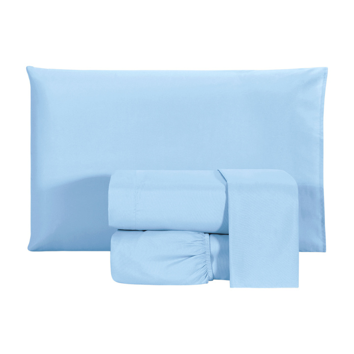 Jogo de Cama Casal 200 Fios Hipercal 3 Peças Criarte Azul Claro