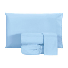 Jogo de Cama Casal 200 Fios Hipercal 3 Peças Criarte Azul Claro