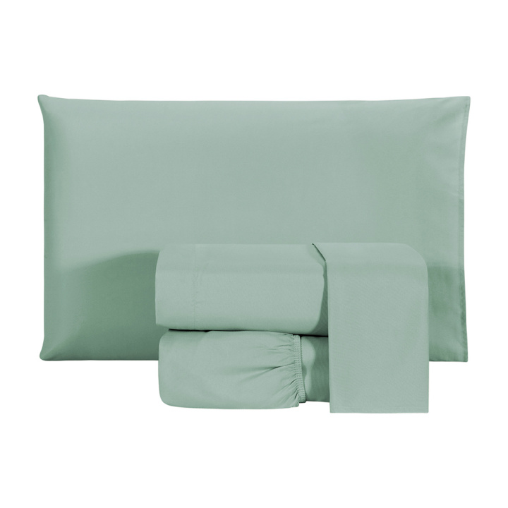 Jogo de Cama Casal 200 Fios Hipercal 3 Peças Criarte Verde Claro