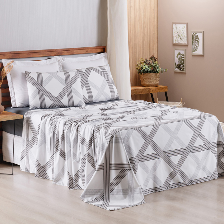 Jogo de Cama King 200 Fios Hipercal 4 Peças Gold Mavi