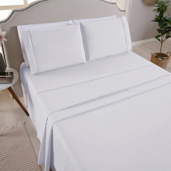 Jogo de Cama King 200 Fios Toque de Algodão 3 Peças Premier Branco