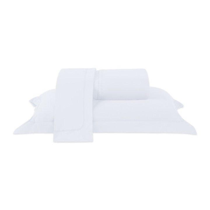 Jogo de Cama KING (Lençol 3 Peças) Malha Fio Penteado 30/1 100% Algodão Top Line Basic Branco