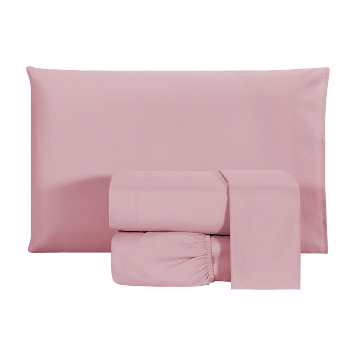 Jogo de Cama Queen 200 Fios Hipercal 3 Peças Criarte Rosa