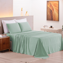 Jogo de Cama Queen 200 Fios Hipercal 3 Peças Criarte Verde Claro