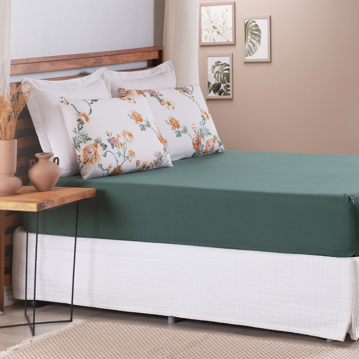 Jogo de Cama Queen 200 Fios Hipercal 3 Peças Gold Betty