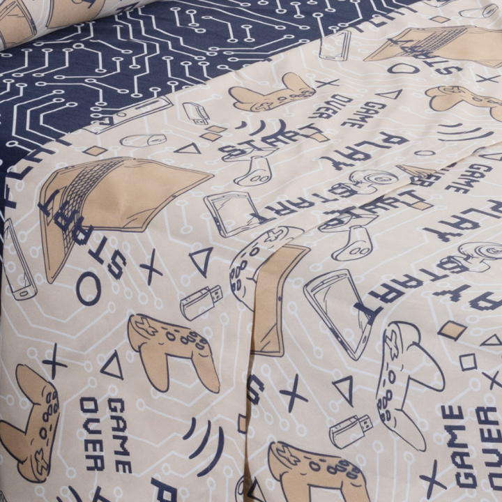 Jogo de Cama Solteiro Dupla Face 200 Fios Hipercal 03 Peças Game