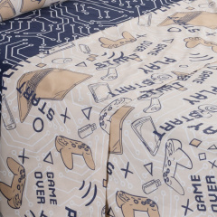 Jogo de Cama Solteiro Dupla Face 200 Fios Hipercal 03 Peças Game