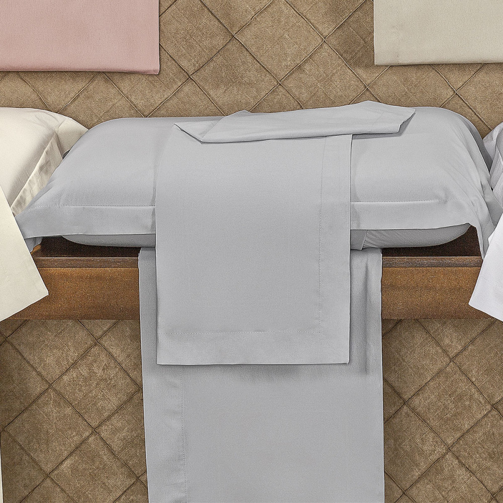 Jogo de lençol cinza solteiro Clearance