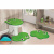 Jogo de Tapetes Para Banheiro Formato Sapo Antiderrapante 3 Peças Verde Pistache